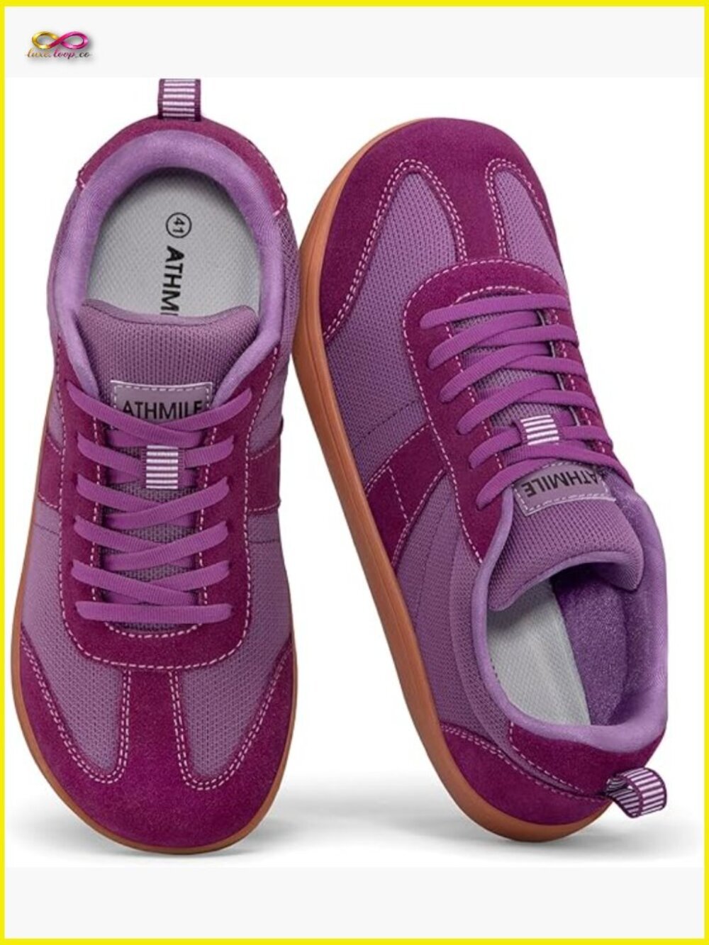 Women Barefoot Sneakers Wide Toe Box Zero Drop Retro Knit Casual Walking Gym